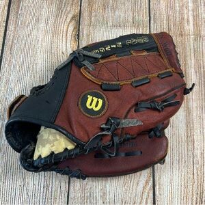 Wilson Pro A2496 10 1/2”  Leather Baseball Glove Brown Black